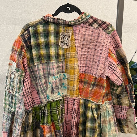 Magnolia Pearl Floral Plaid Le Brun in Madras Jacket (item 7.7) - Picture 6 of 10